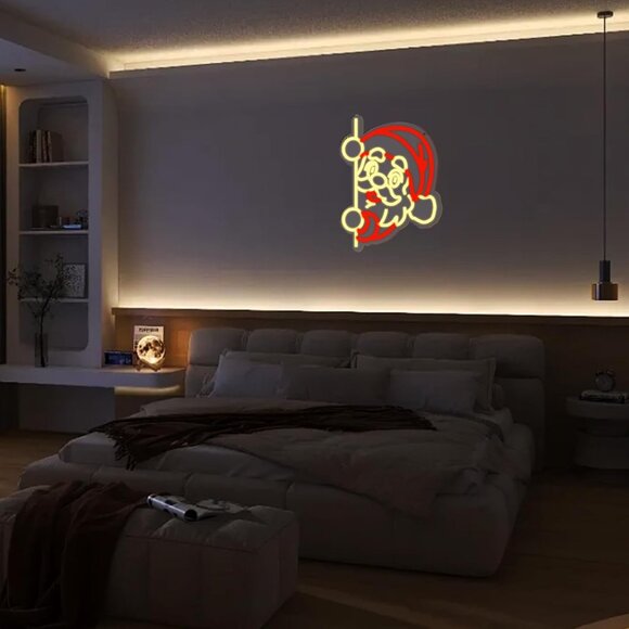 Santa Claus Neon Sign Dimmable LED Ideal Ambient Lighting Holiday Decorations - Picture 6 of 6